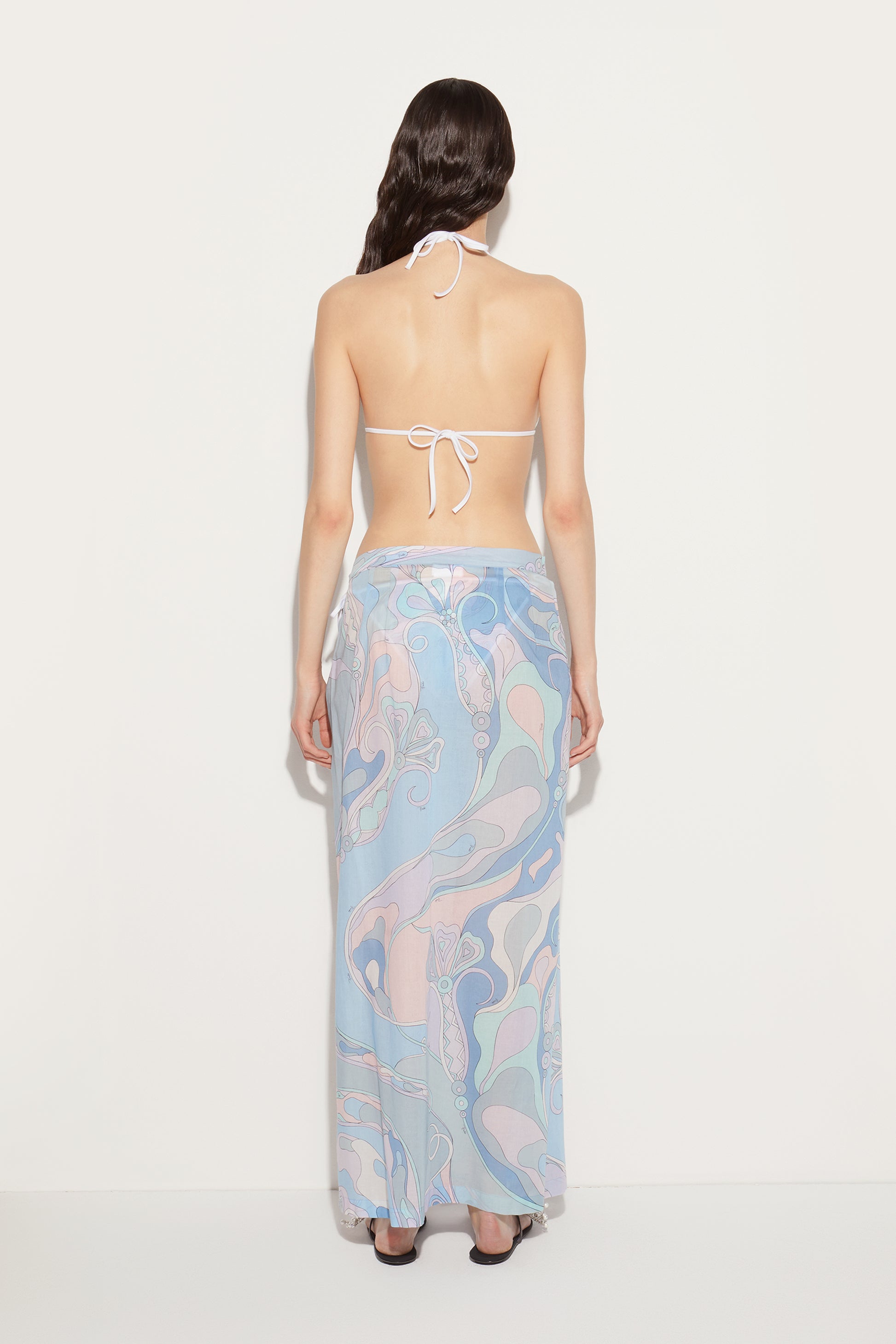 Orchidee-Print Wrap Skirt View 4 - Pucci