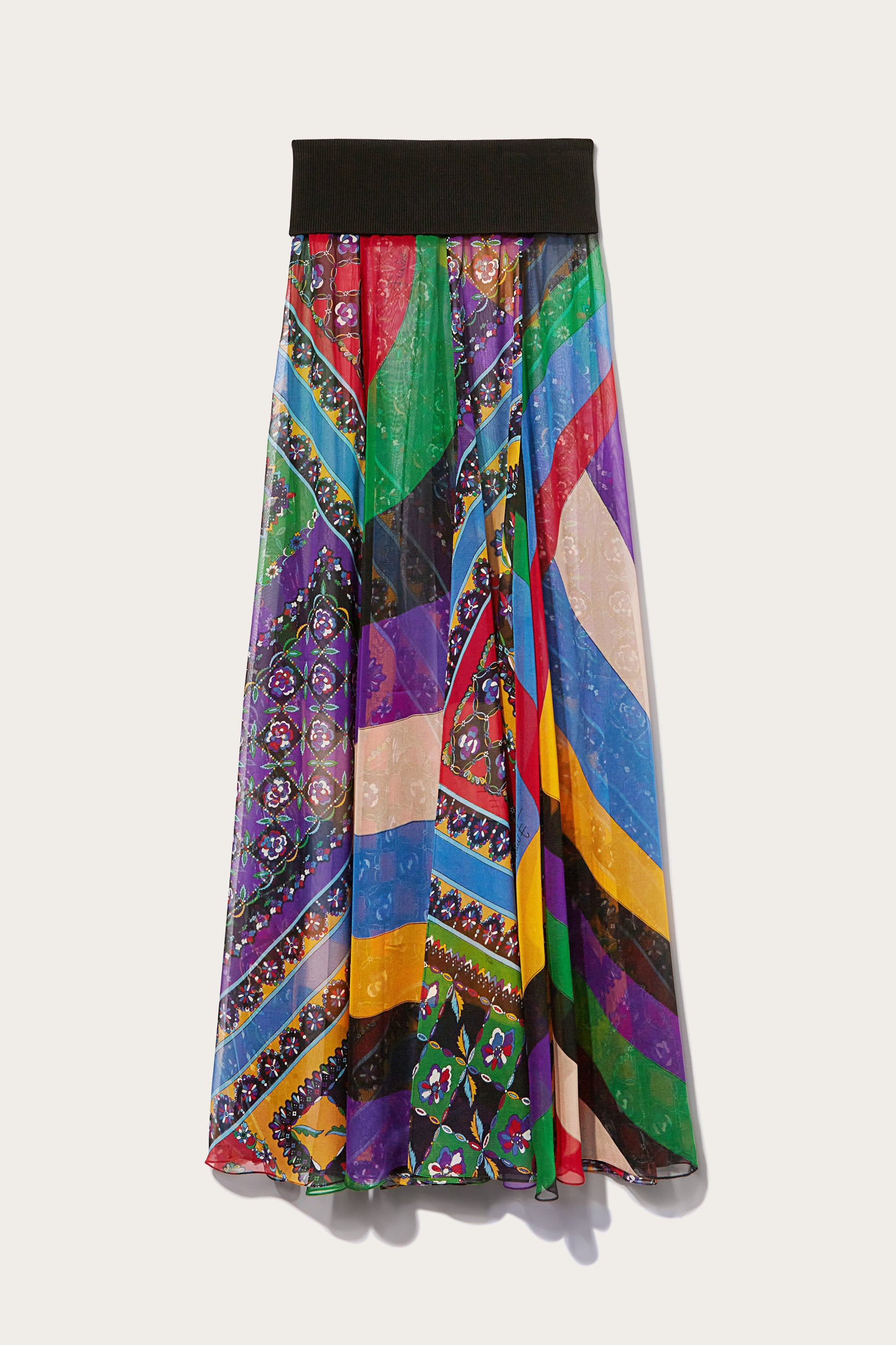 Iride And Festa-Print Silk Skirt View 1 - Pucci