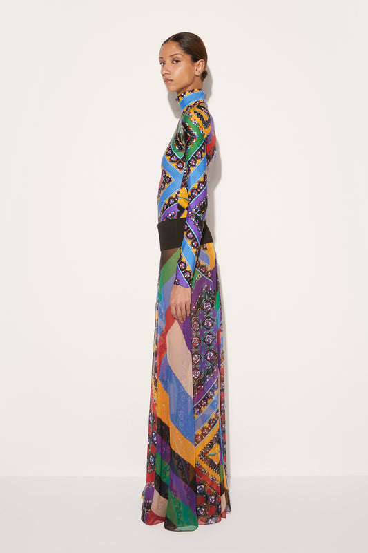Iride And Festa-Print Silk Skirt View 3 - Pucci