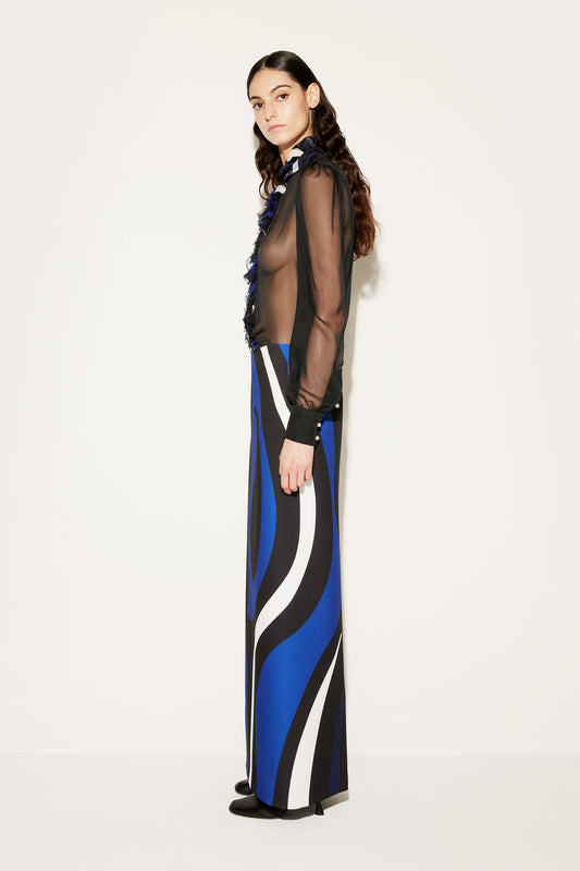 Marmo-Print Long Skirt View 4 - Pucci