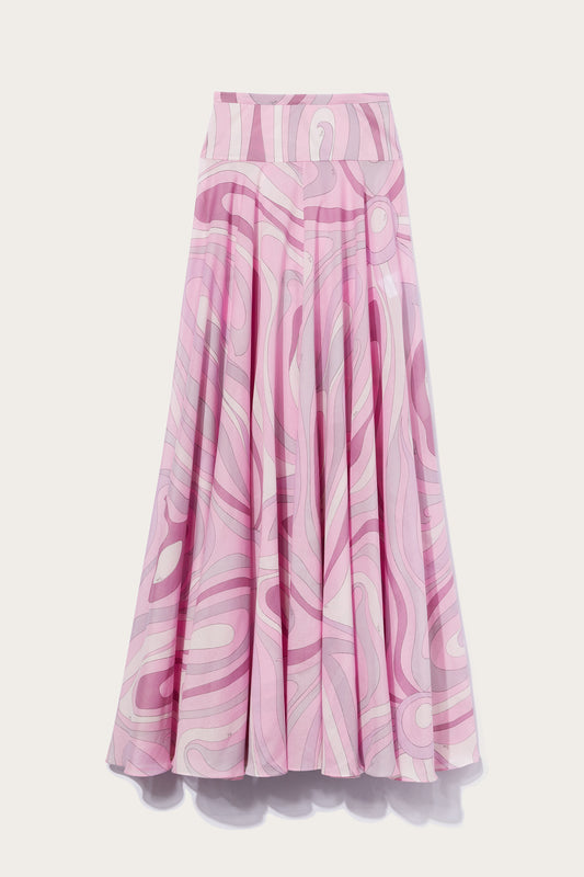 Marmo-Print Cotton Skirt View 1 - Pucci