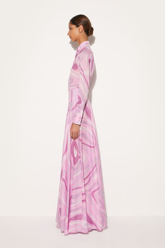 Marmo-Print Cotton Skirt View 3 - Pucci