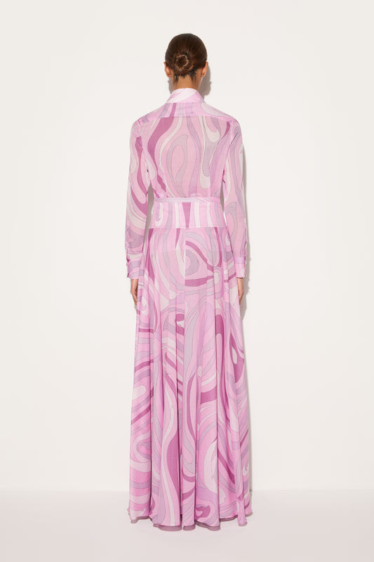 Marmo-Print Cotton Skirt View 4 - Pucci