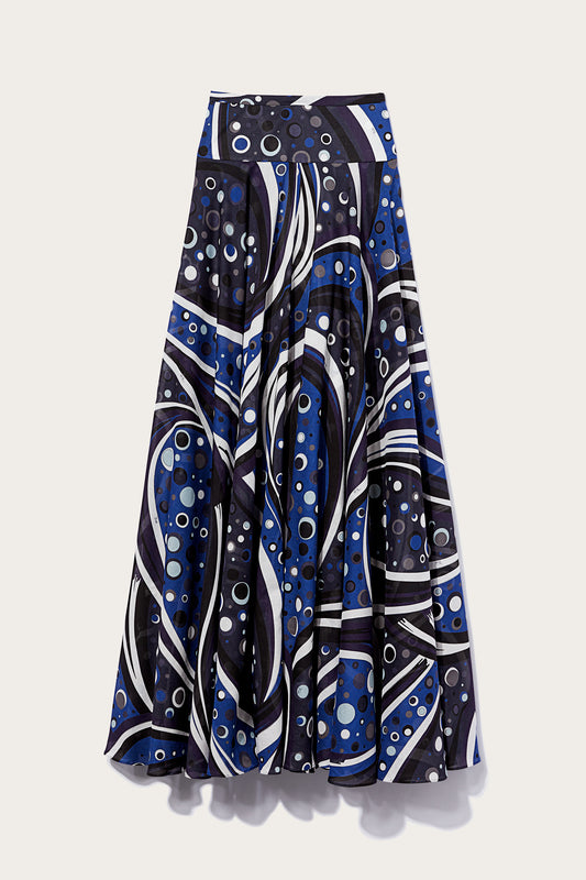 Fontane-Print Cotton Skirt View 1 - Pucci