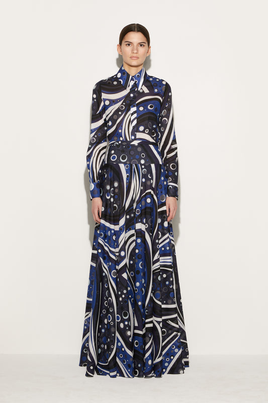 Fontane-Print Cotton Skirt View 2 - Pucci