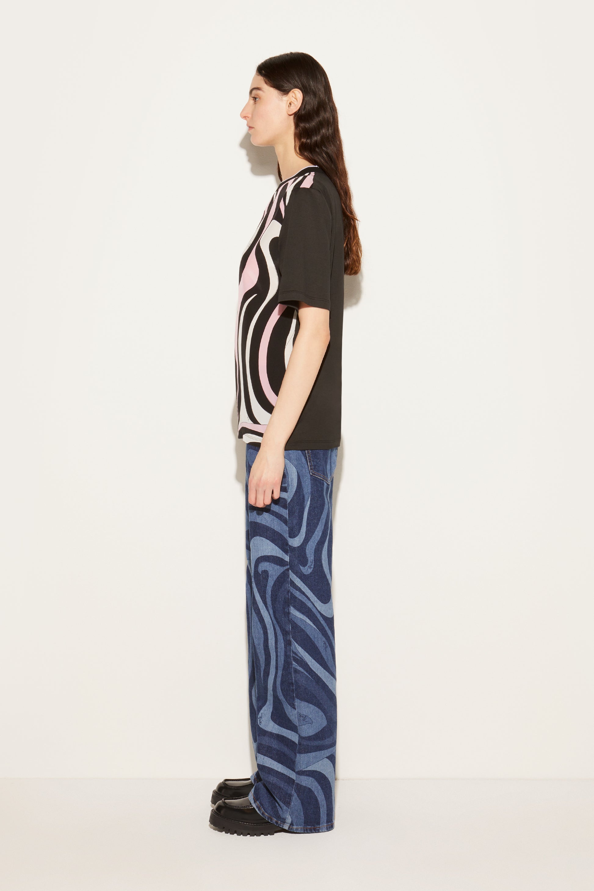 Marmo-Print T-Shirt View 2 - Pucci