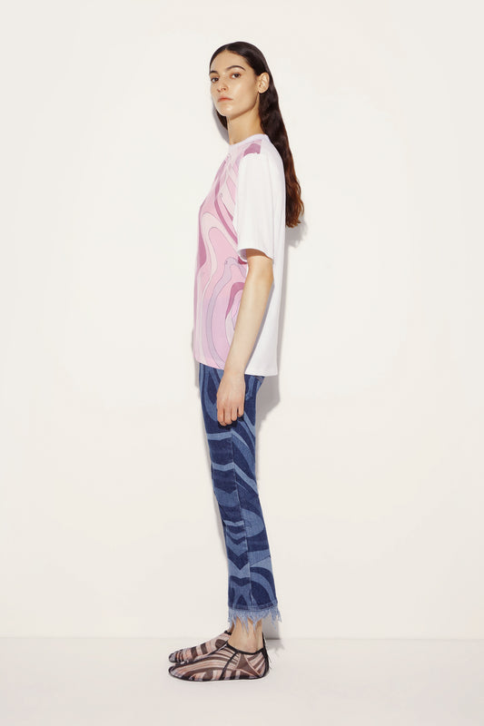 Marmo-Print T-Shirt View 3 - Pucci
