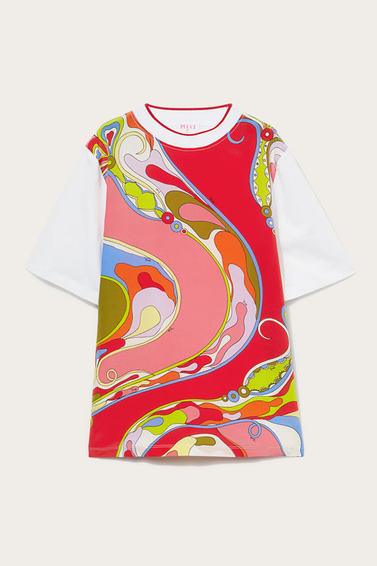Orchidee-Print T-Shirt View 1 - Pucci