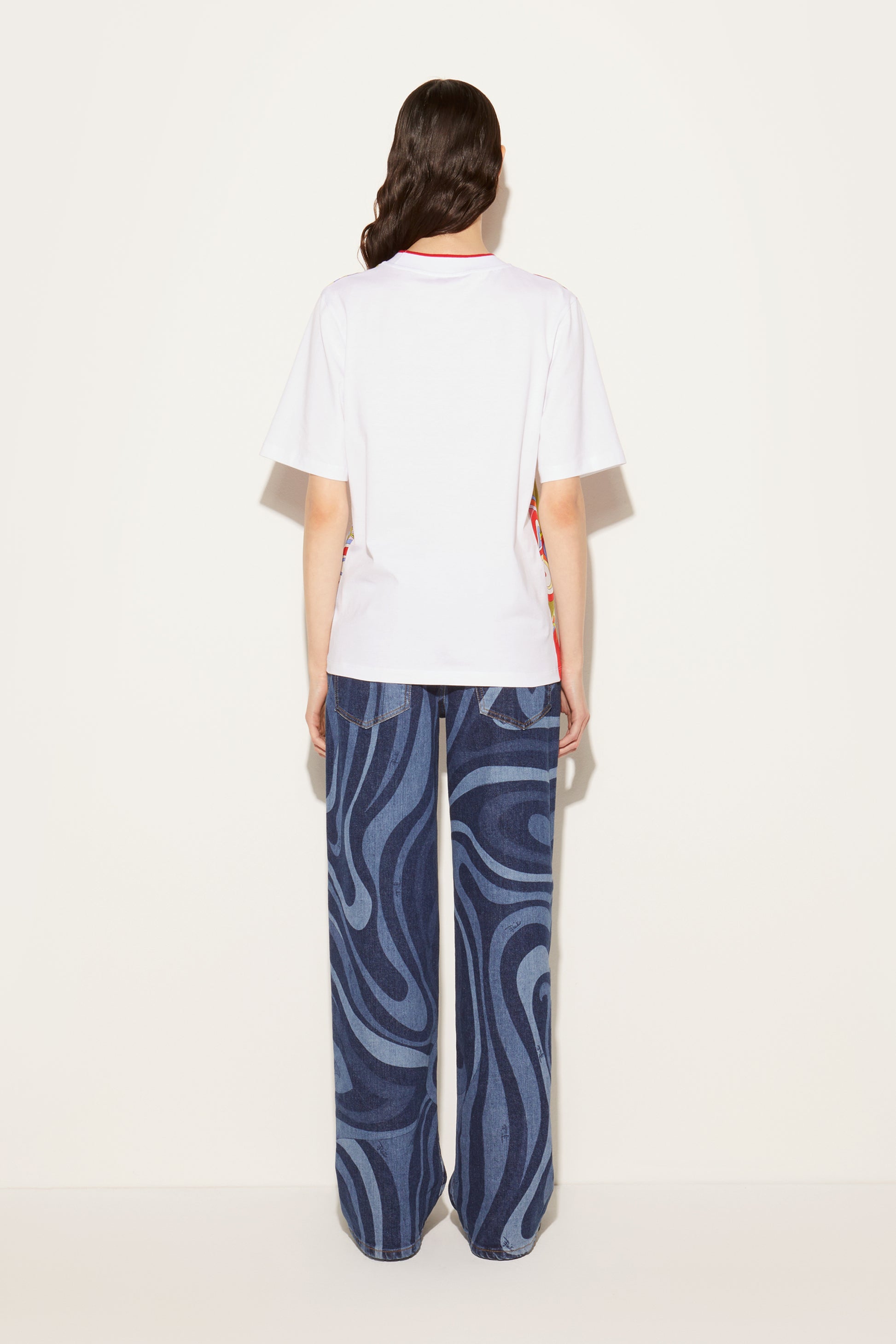 Orchidee-Print T-Shirt View 4 - Pucci