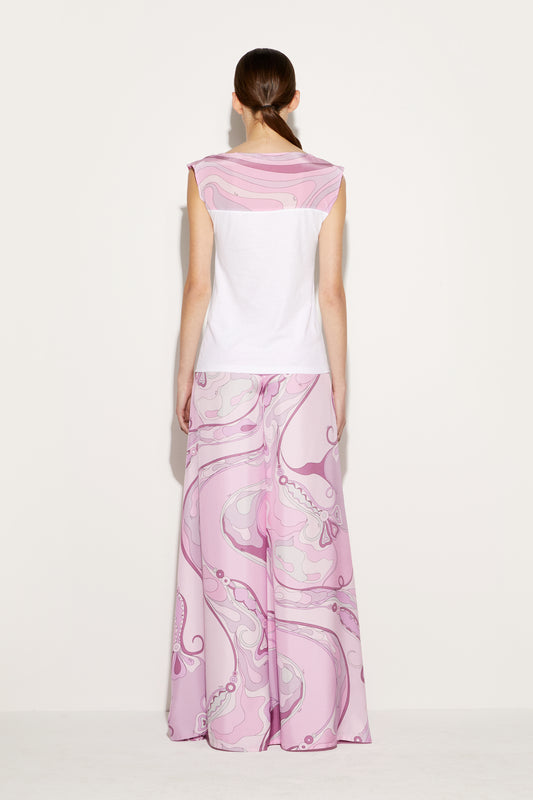 Marmo-Print T-Shirt View 4 - Pucci