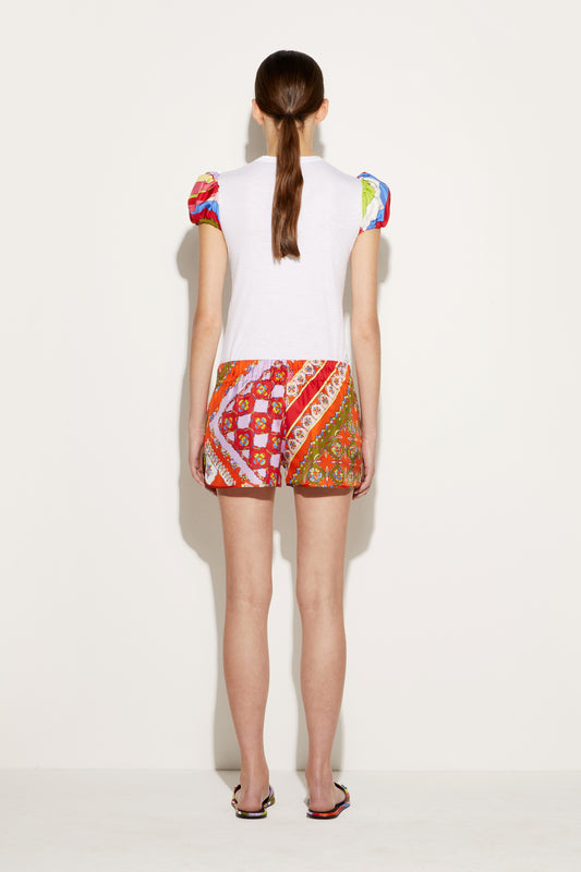 T-Shirt with Iride-Print Detail View 4 - Pucci