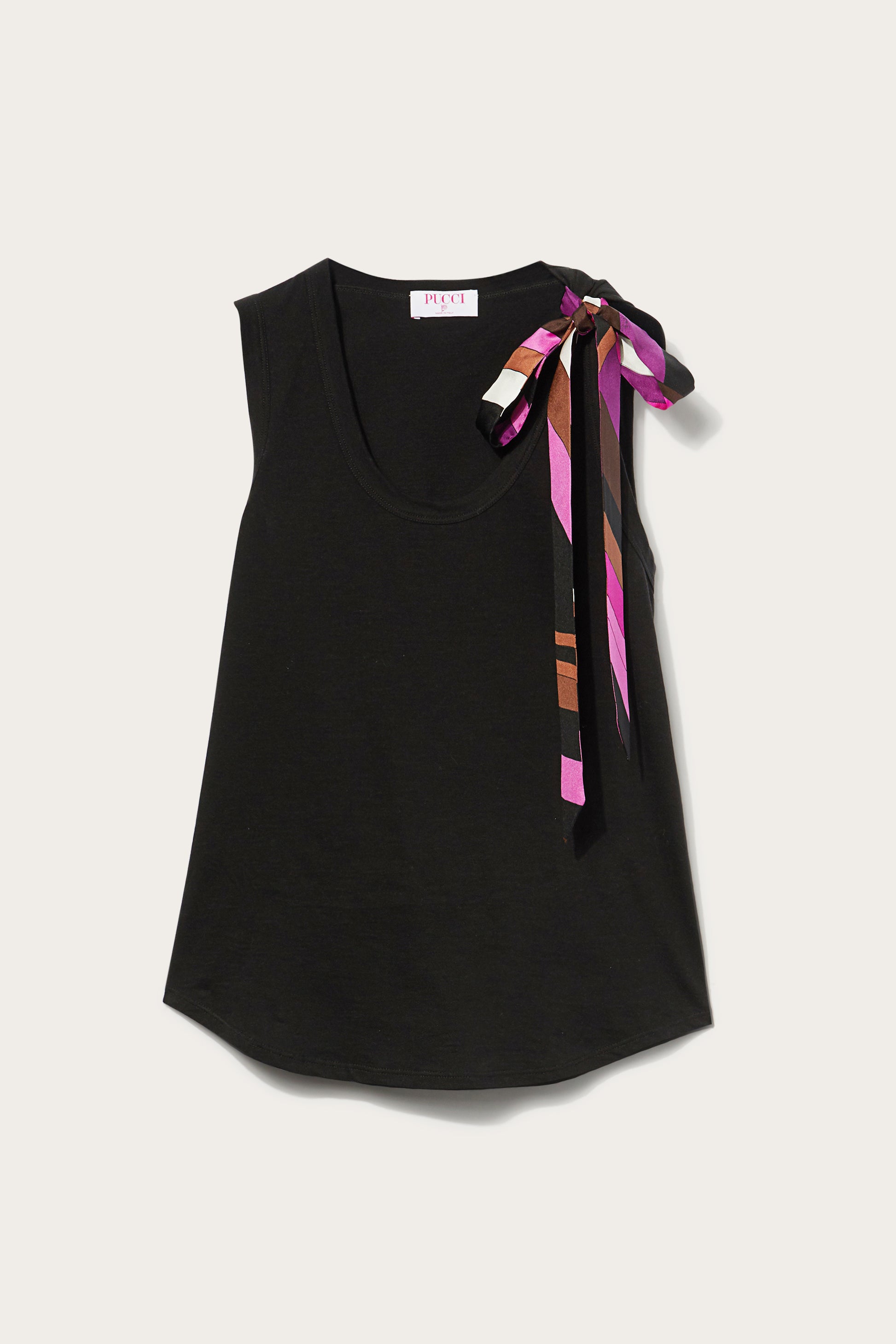 Bow-Embellished Cotton Top View 1 - Pucci