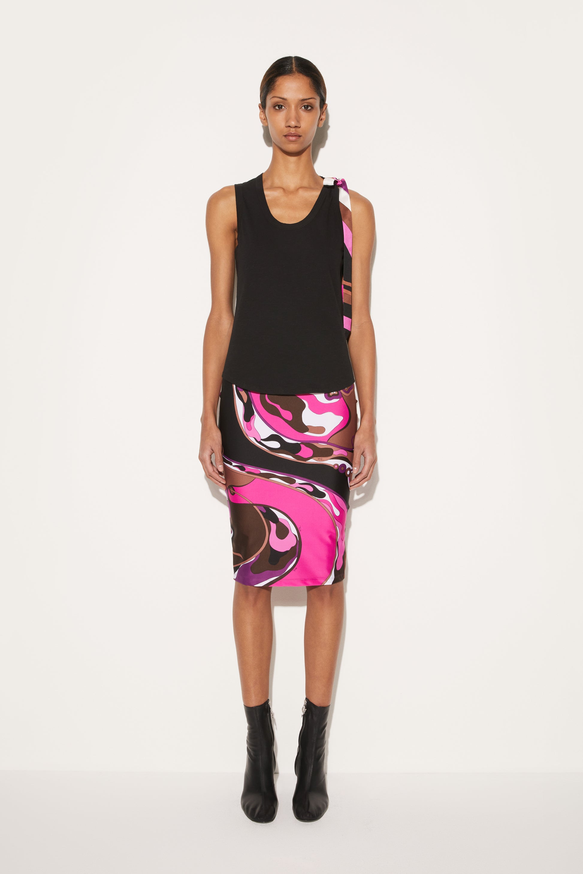 Bow-Embellished Cotton Top View 2 - Pucci