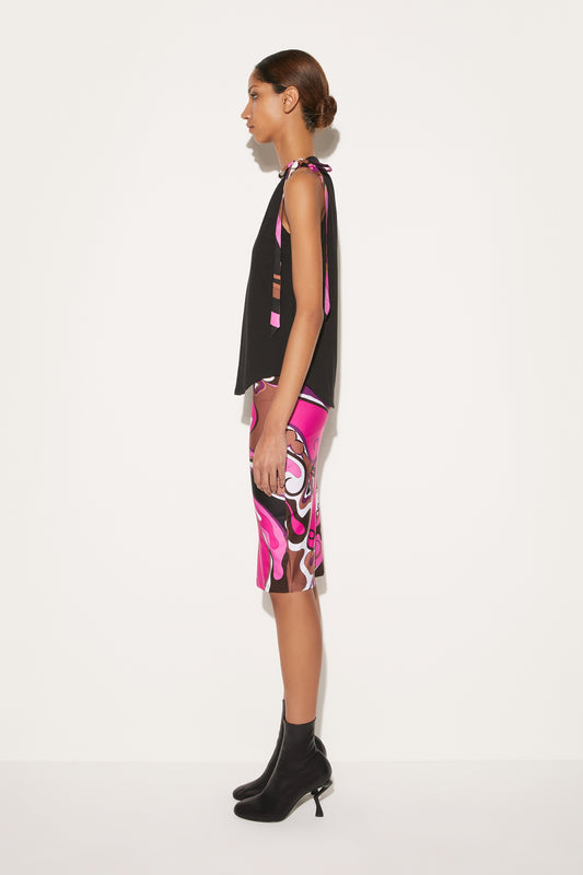 Bow-Embellished Cotton Top View 3 - Pucci