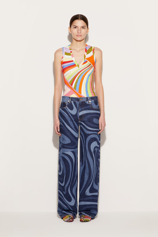 Iride-Print Tank Top View 2 - Pucci