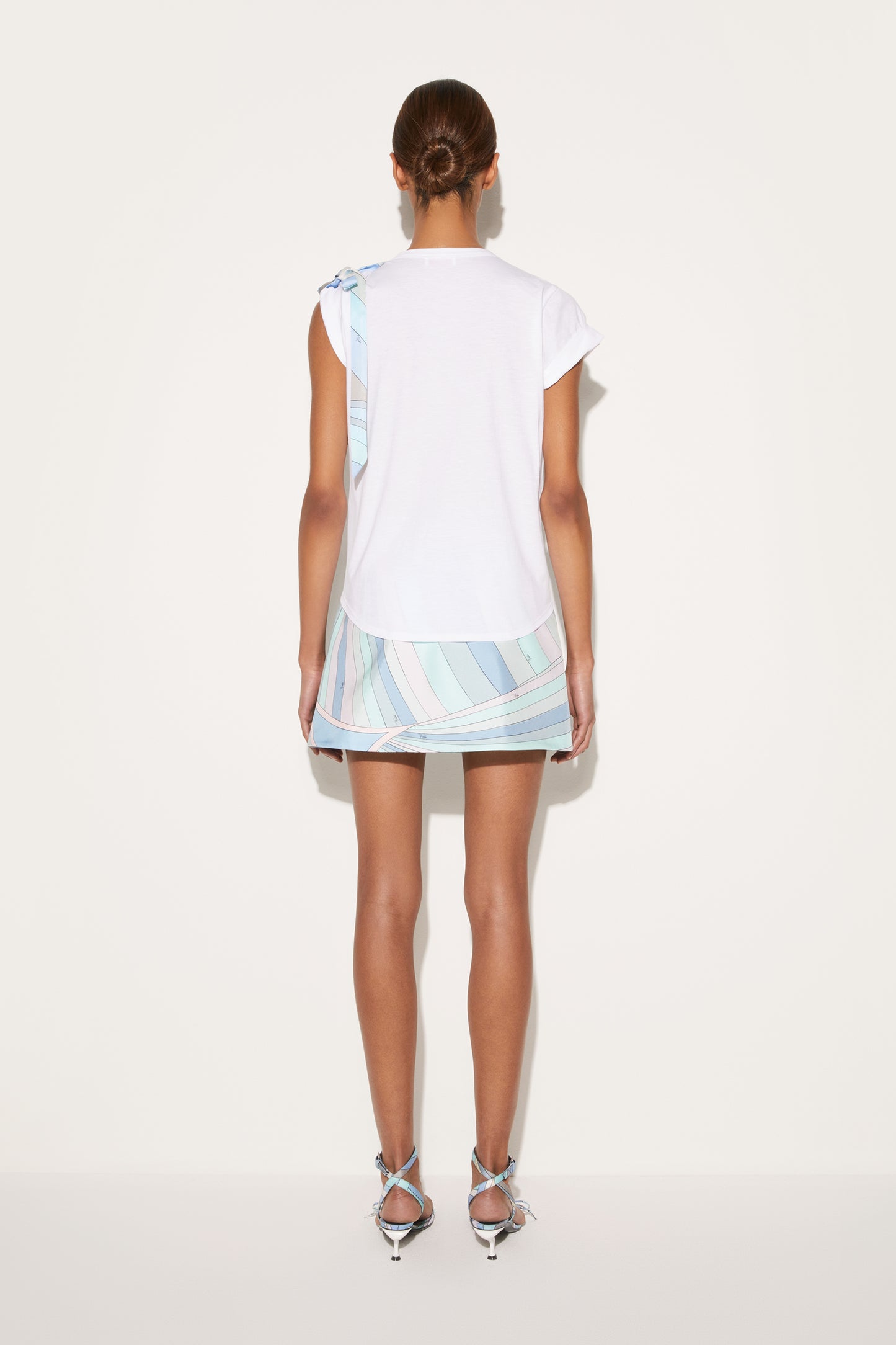 Bow-Embellished Cotton T-Shirt View 4 - Pucci