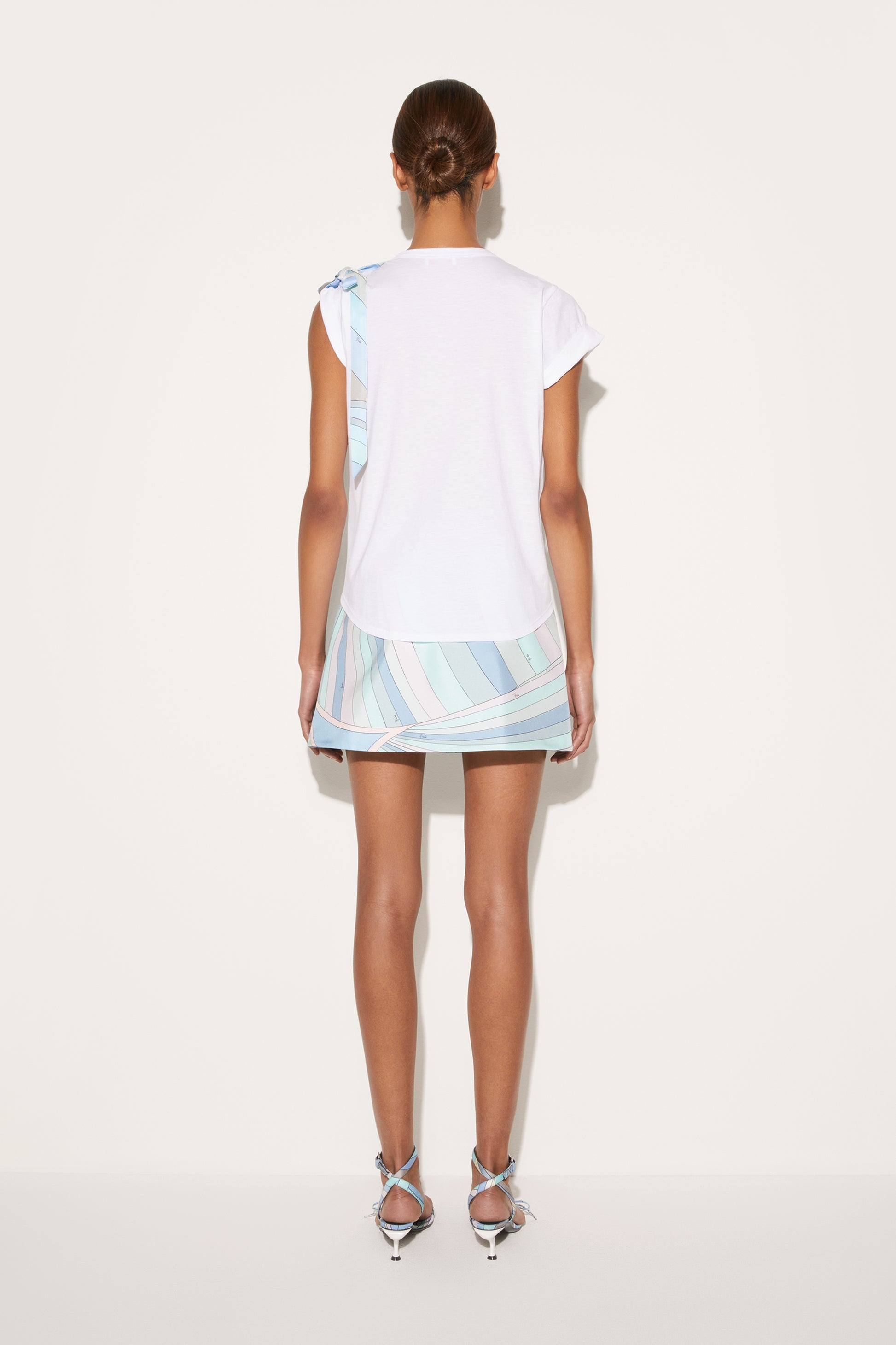 Bow-Embellished Cotton T-Shirt View 4 - Pucci