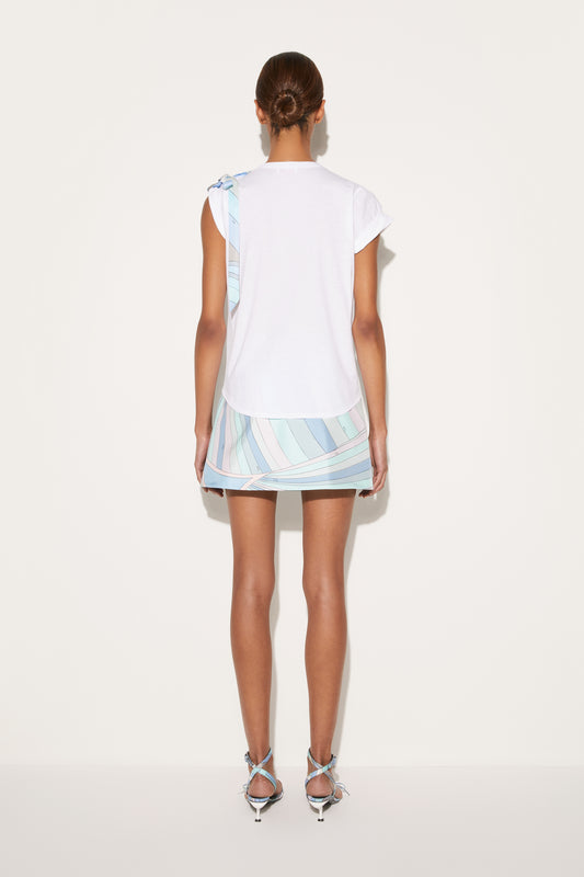 Bow-Embellished Cotton T-Shirt View 4 - Pucci