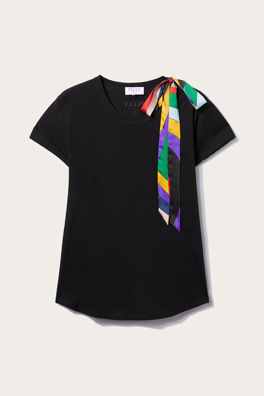 Bow-Embellished T-Shirt View 1 - Pucci