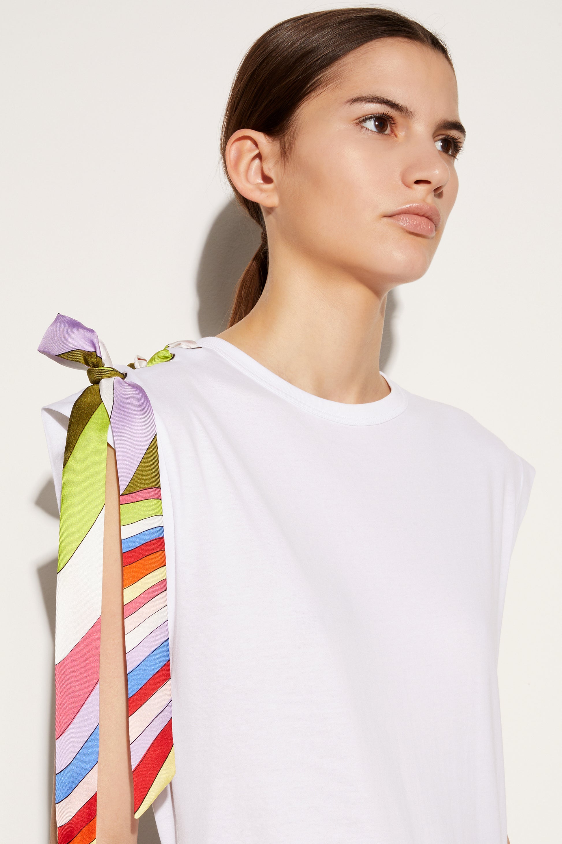 Tie-Detail T-shirt View 5 - Pucci