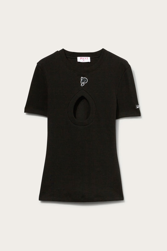 Cut-Out T-Shirt View 1 - Pucci