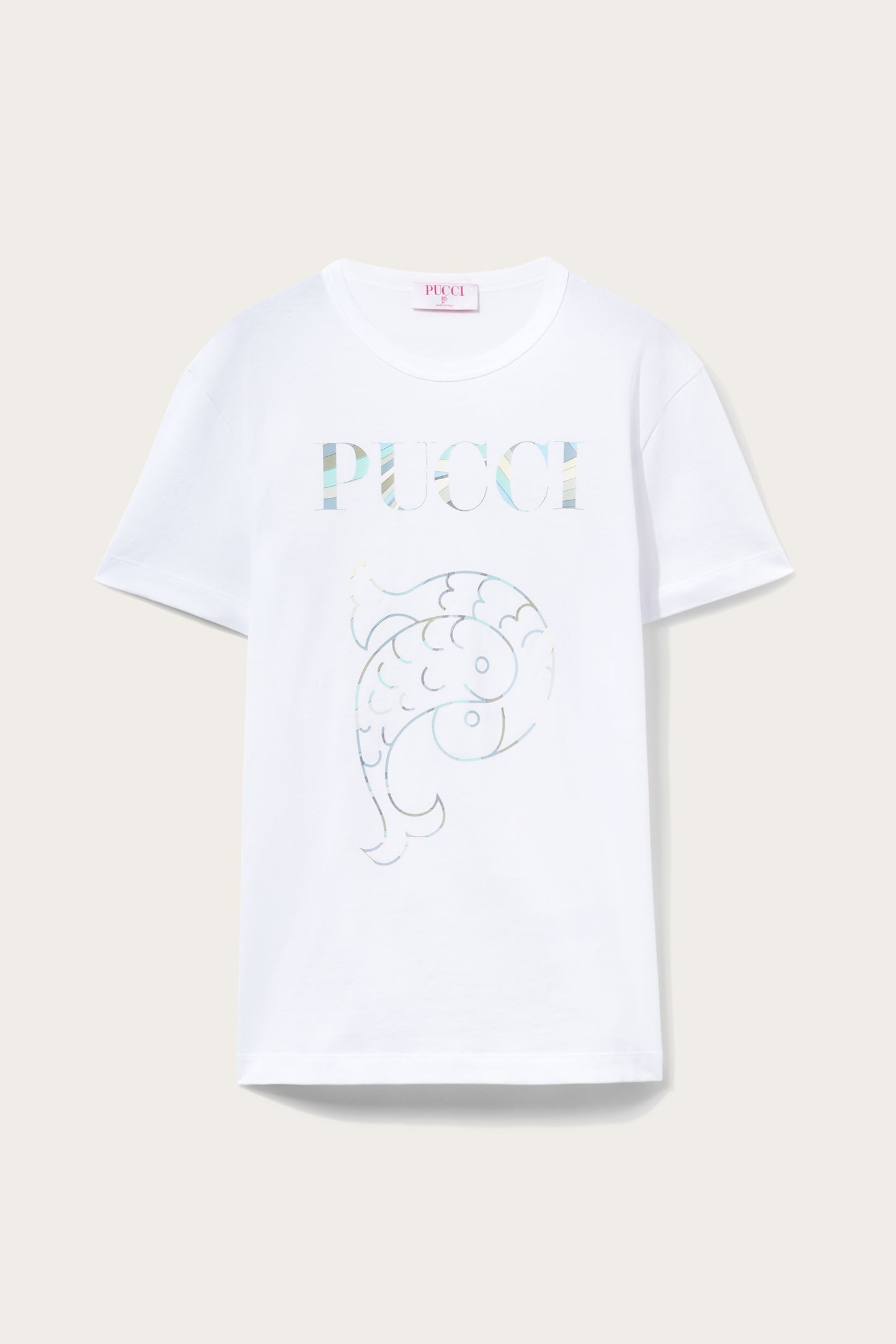 Logo-Print Cotton T-Shirt View 1 - Pucci
