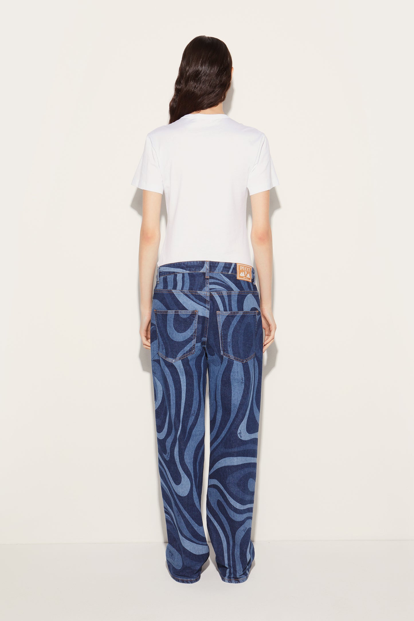 Logo-Print Cotton T-Shirt View 3 - Pucci