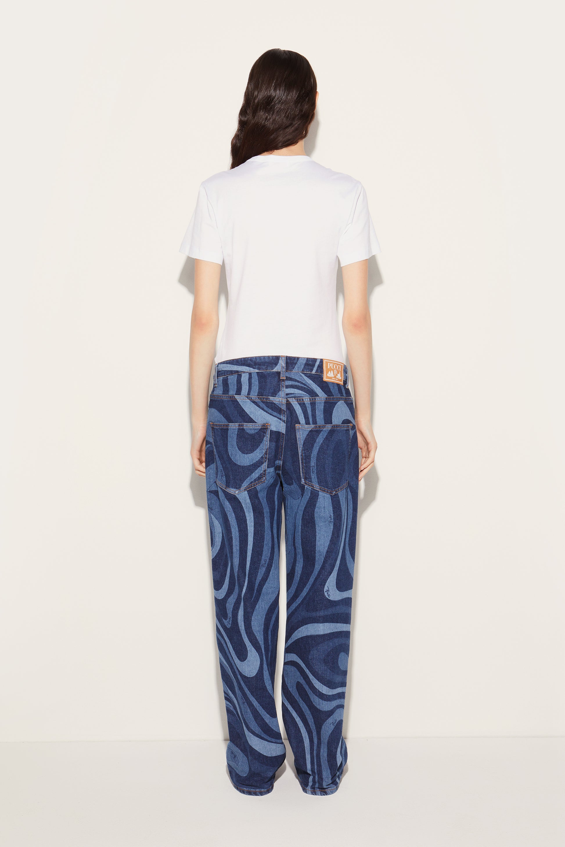 Logo-Print Cotton T-Shirt View 3 - Pucci