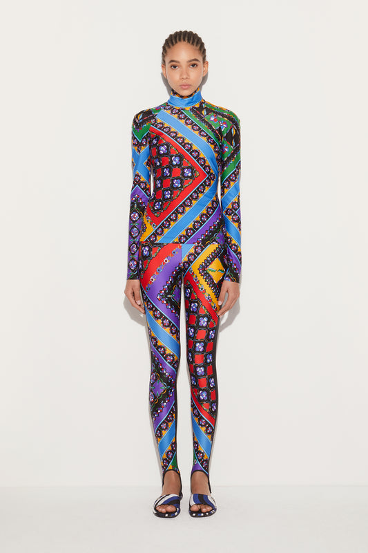 Festa-Print Stirrup Leggings View 2 - Pucci