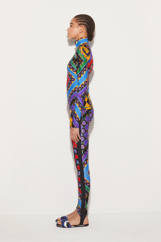 Festa-Print Stirrup Leggings View 3 - Pucci