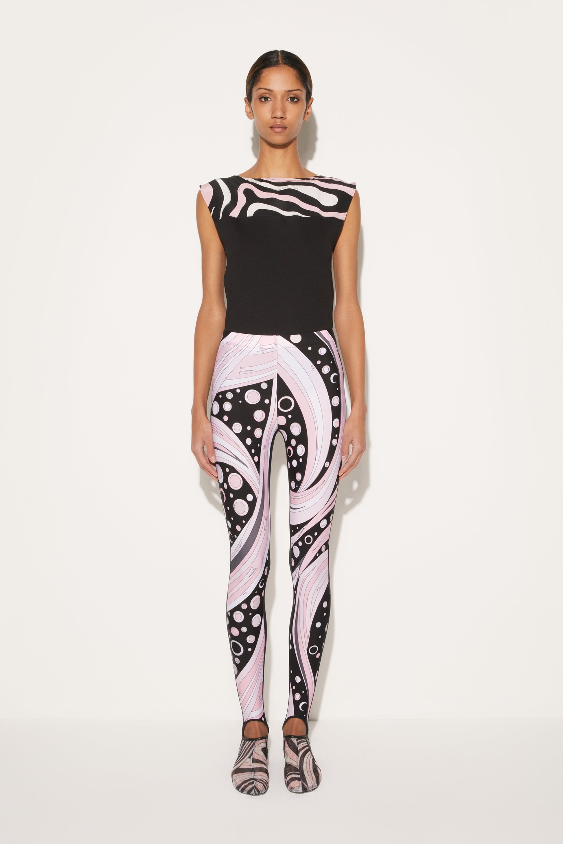 Fontane-Print Stirrup Leggings View 2 - Pucci