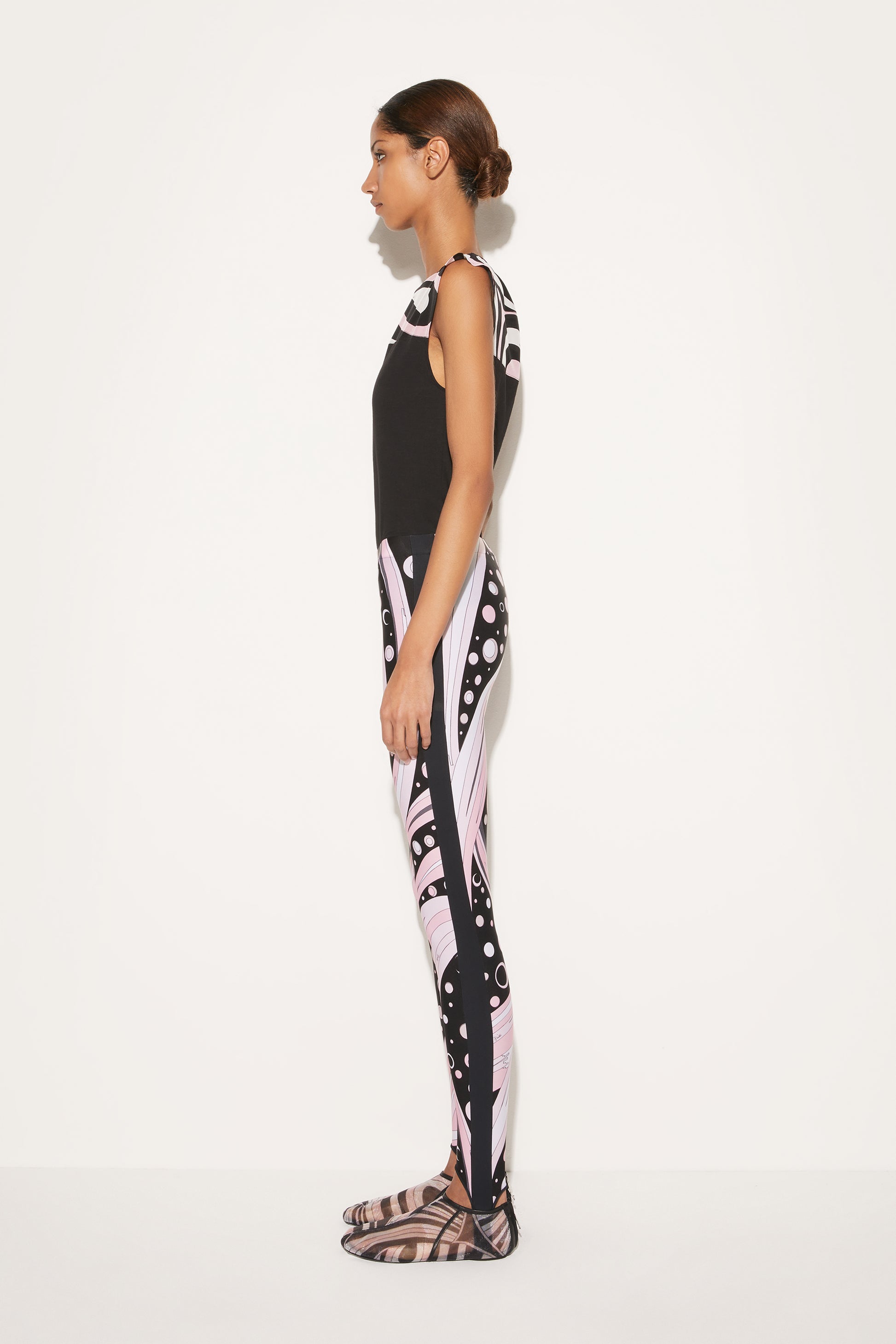 Fontane-Print Stirrup Leggings View 3 - Pucci