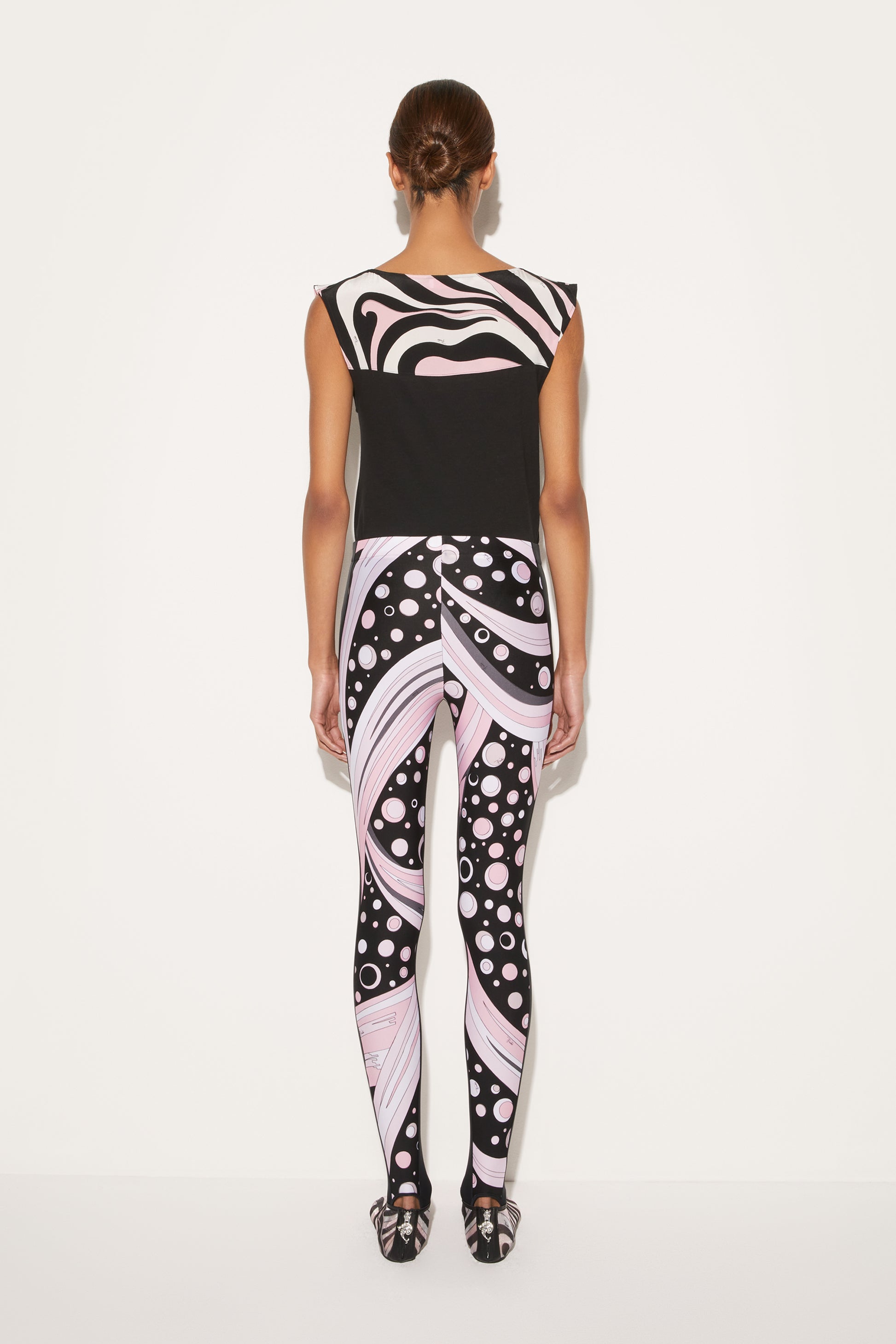 Fontane-Print Stirrup Leggings View 4 - Pucci