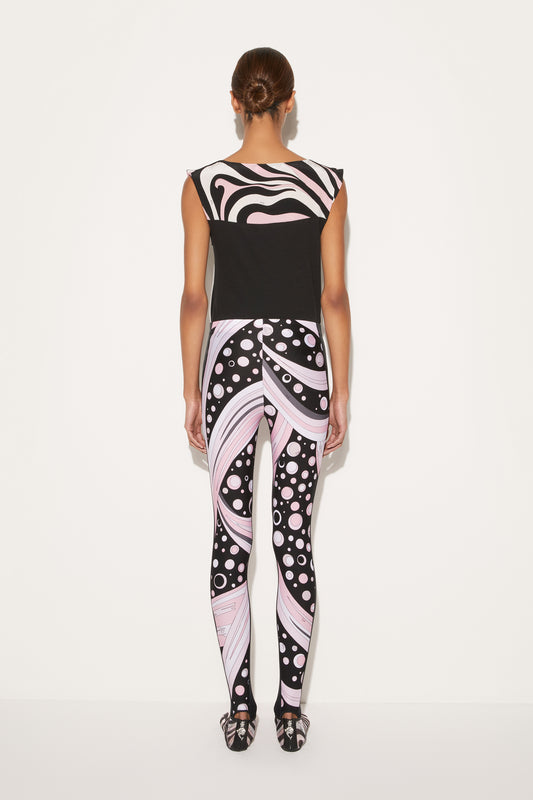 Fontane-Print Stirrup Leggings View 4 - Pucci