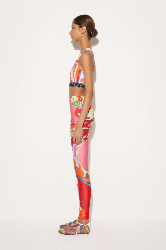Orchidee-Print Leggings View 3 - Pucci