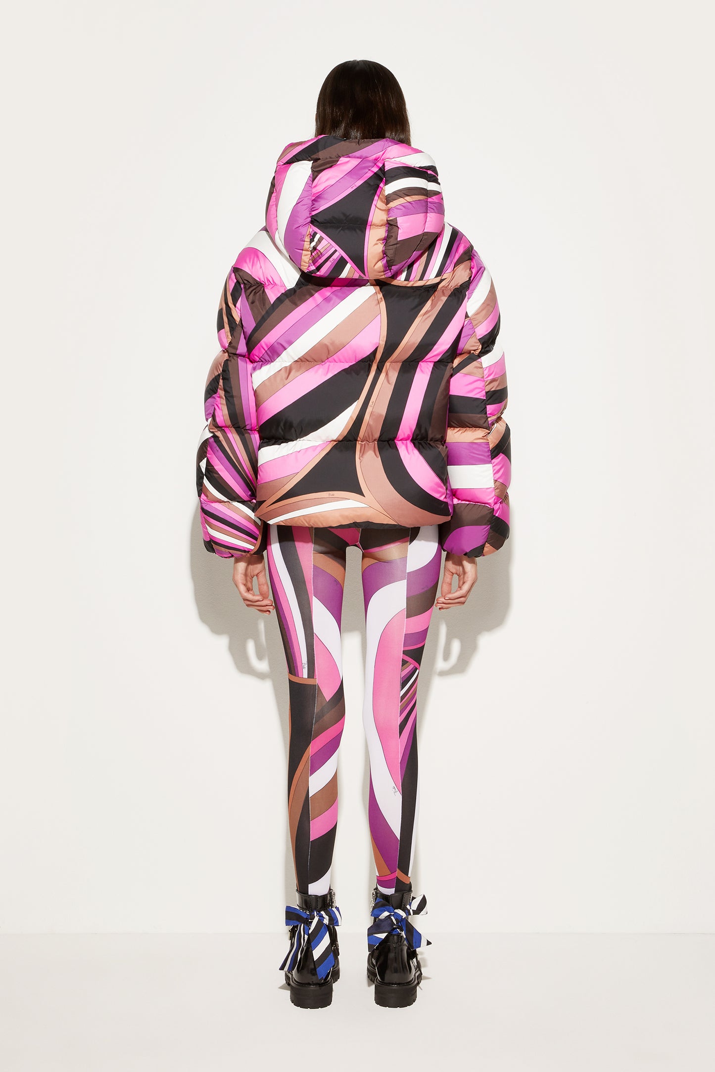 Iride-Print Padded Jacket View 4 - Pucci