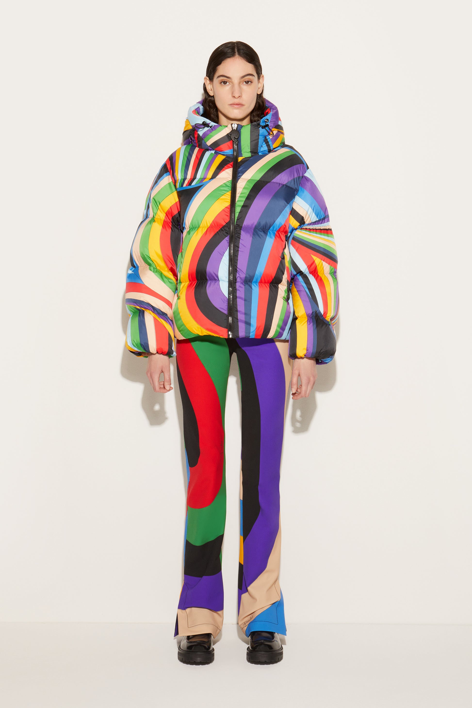Iride-Print Padded Jacket View 2 - Pucci