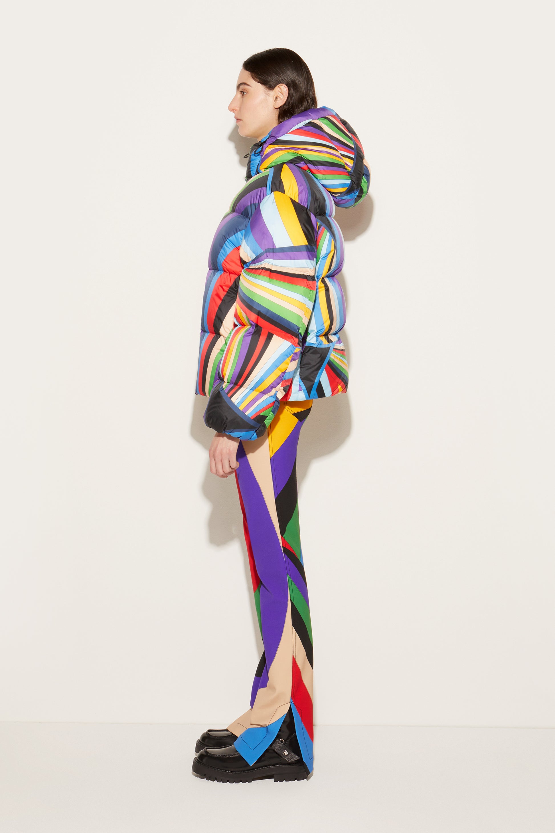 Iride-Print Padded Jacket View 3 - Pucci