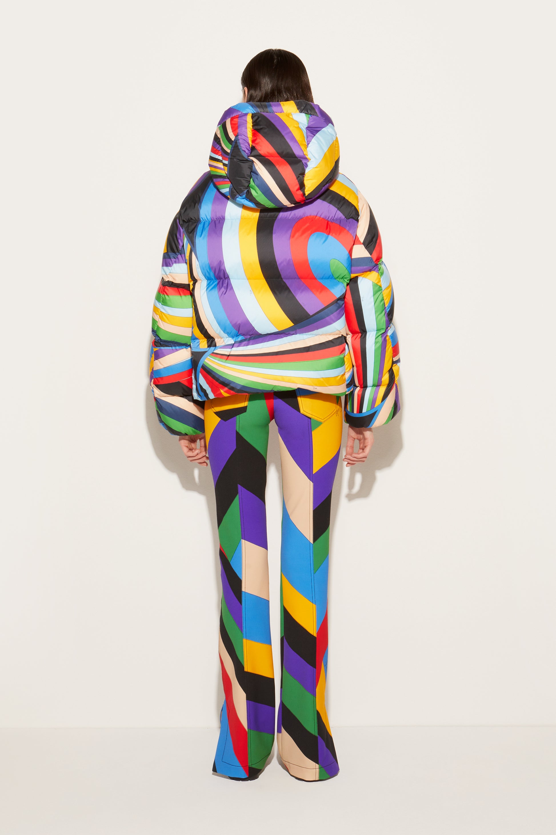Iride-Print Padded Jacket View 4 - Pucci
