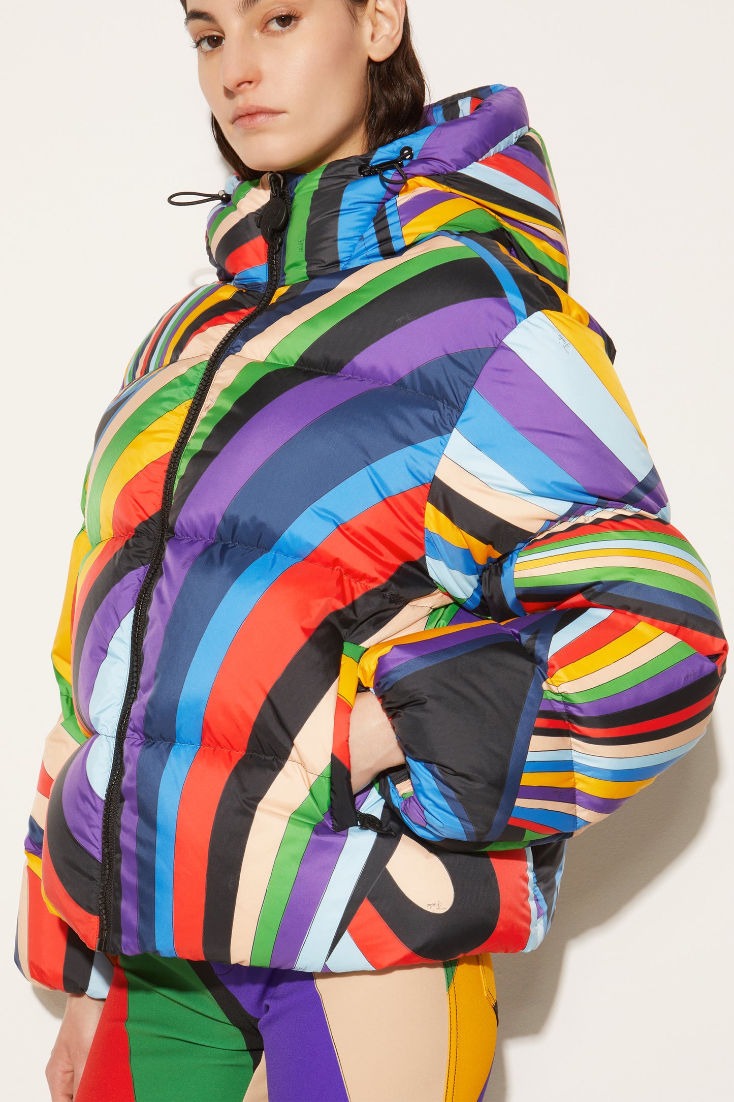 Iride-Print Padded Jacket View 5 - Pucci