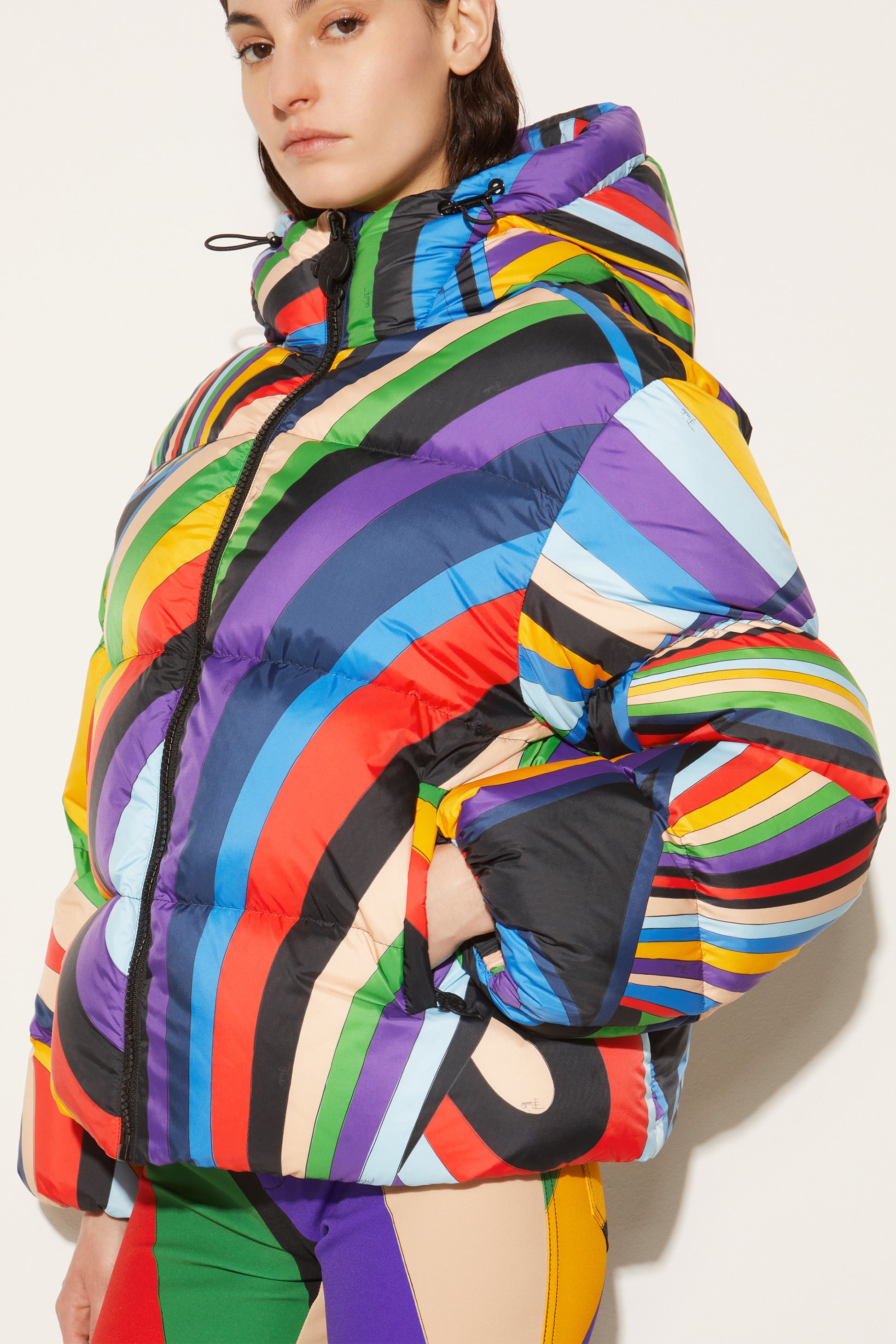 Iride-Print Padded Jacket View 5 - Pucci