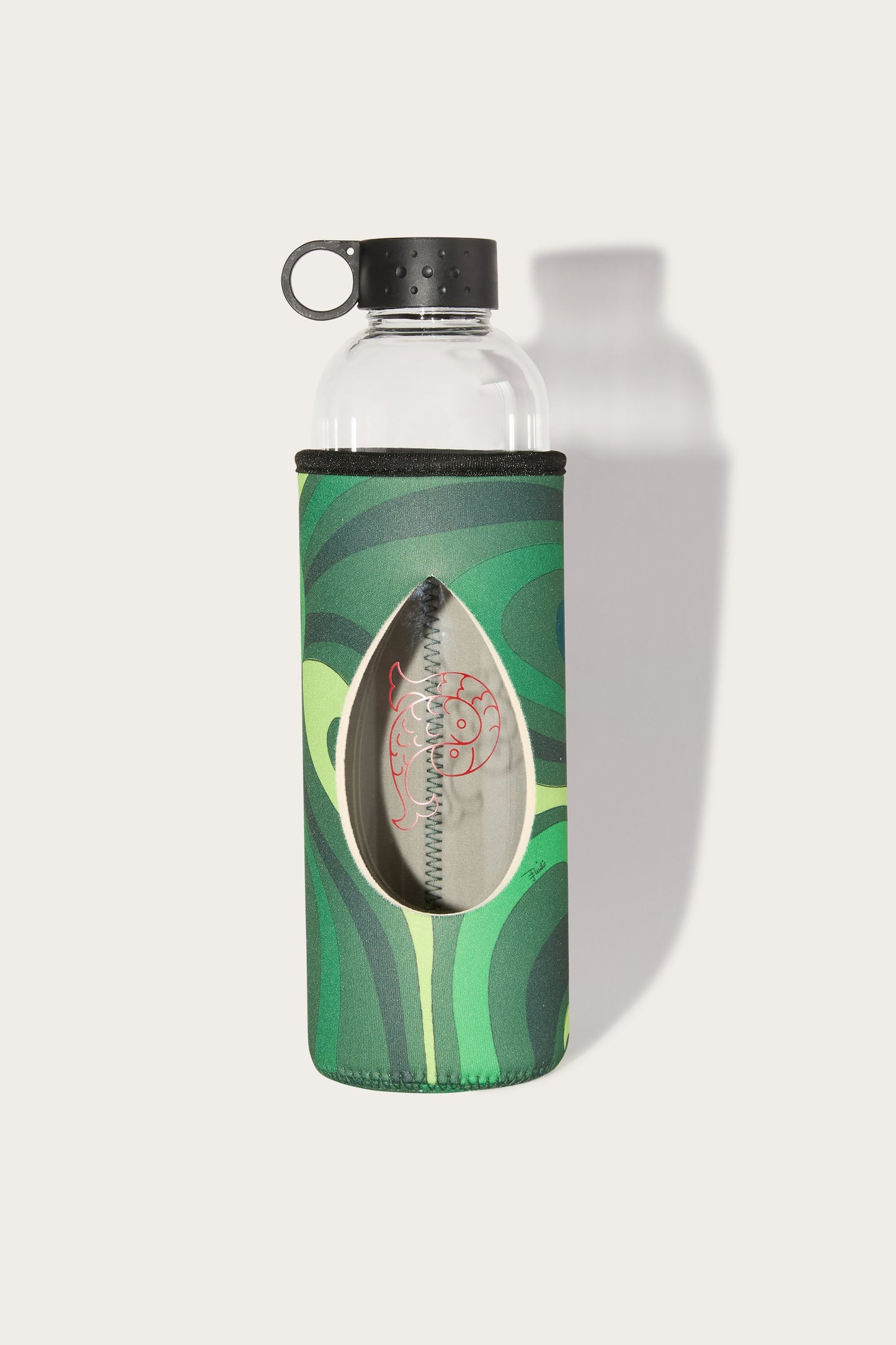Glass Water Bottle View 1 - Pucci