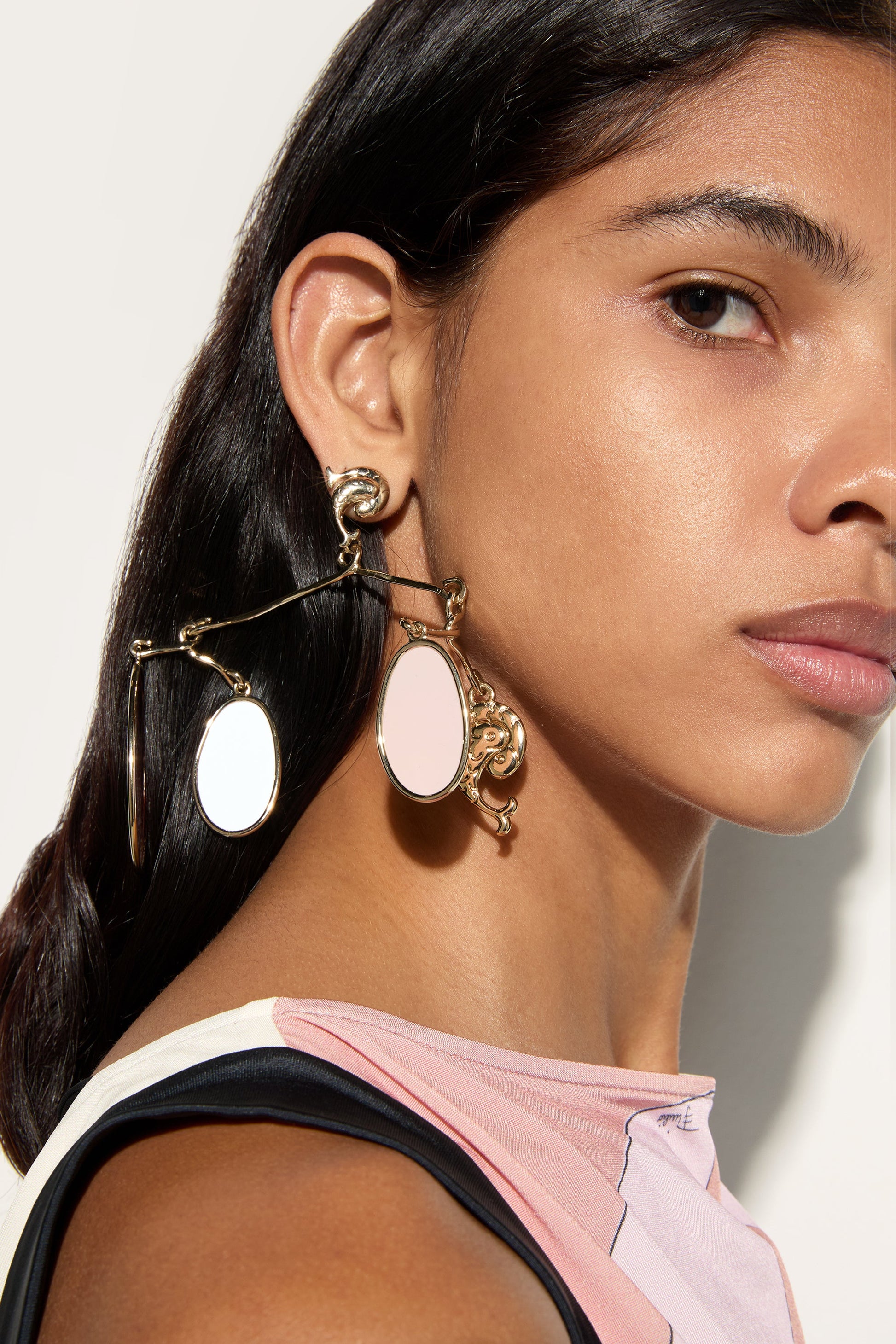 Chandelier Earrings with Charm View 2 - Pucci