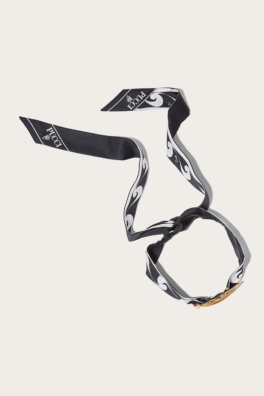 Choker in seta con labbra