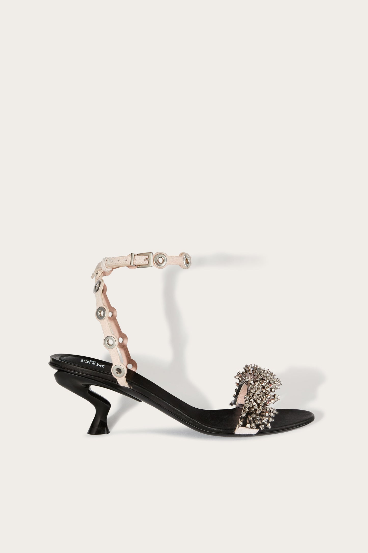 Emilio Low Heel Embroidered Sandals View 1 - Pucci