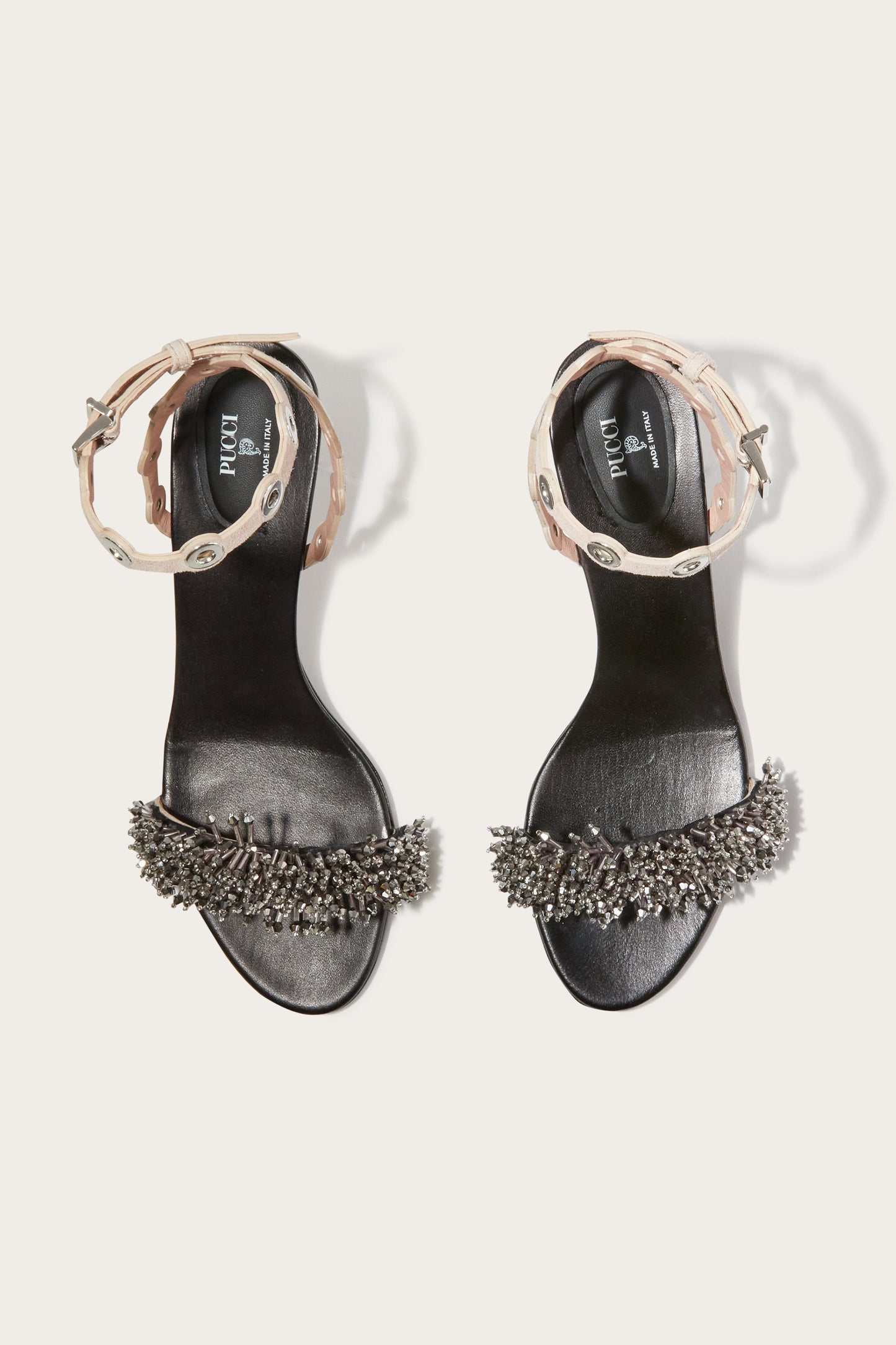 Emilio Low Heel Embroidered Sandals View 2 - Pucci