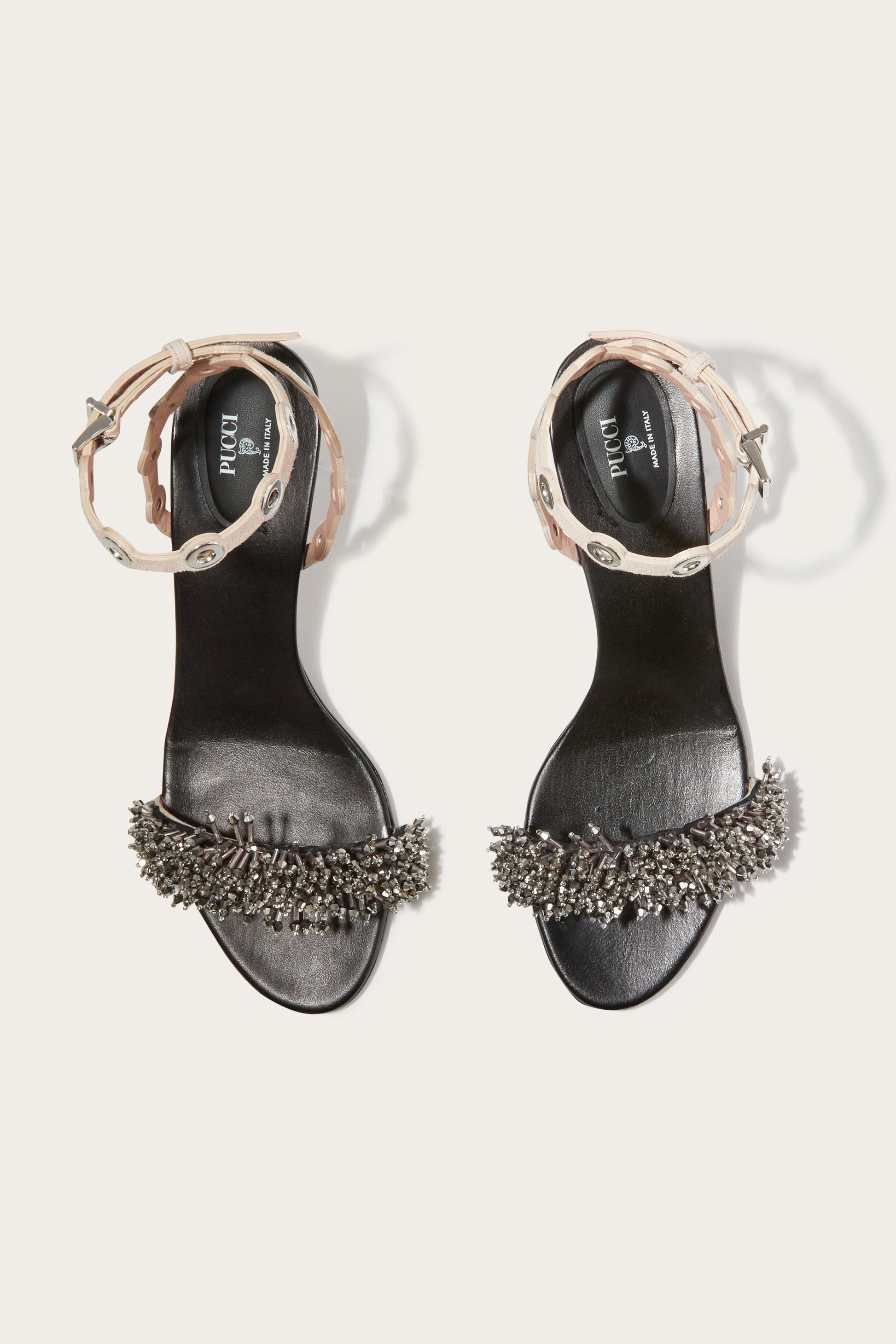 Emilio Low Heel Embroidered Sandals View 2 - Pucci