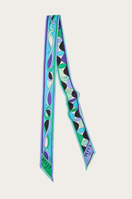 Foulard in Seta con Mix Di Stampe