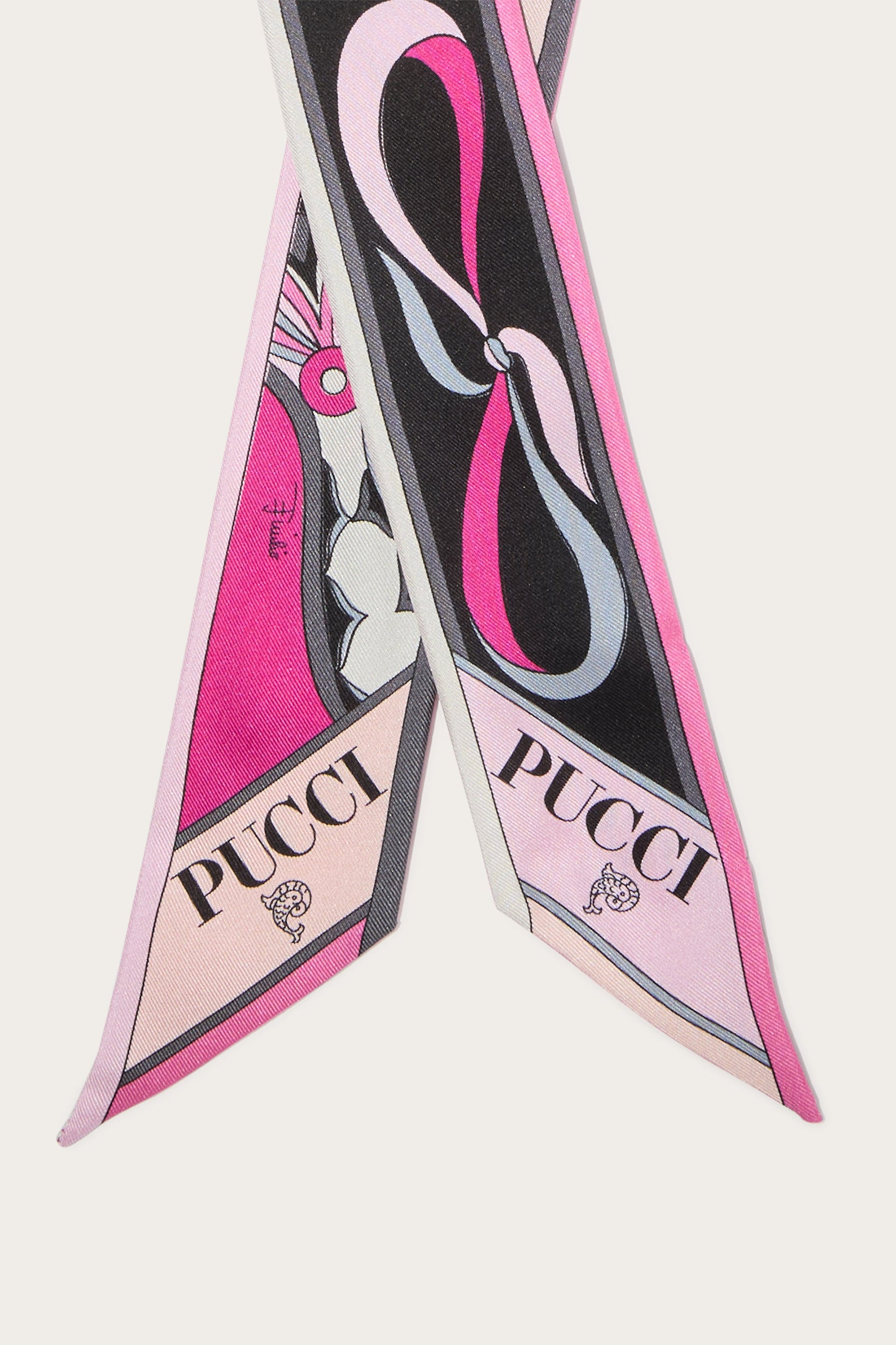 Fiocchetti Print Silk Twill Carré View 3 - Pucci