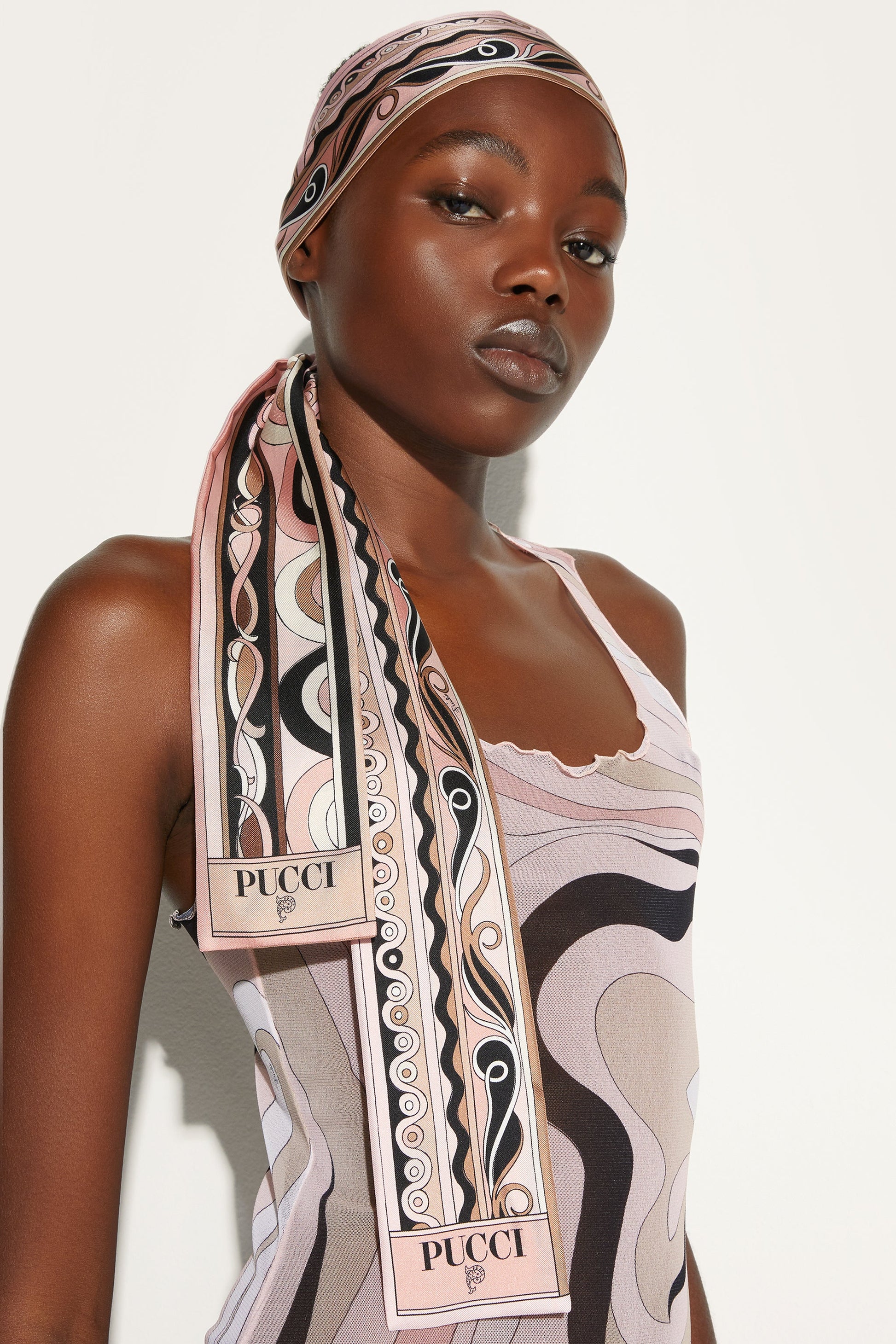Bordi Mix Print Silk-Twill Scarf View 2 - Pucci